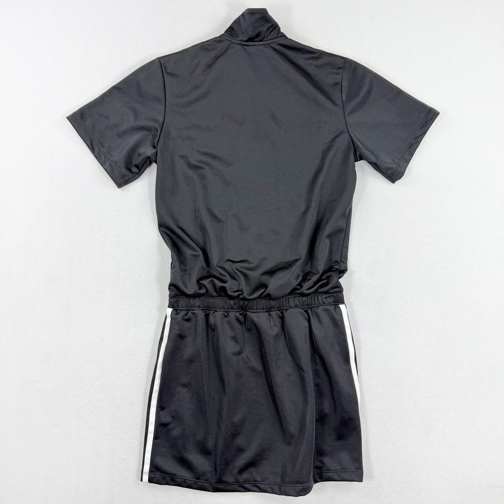 Adidas Kids Firebird Dress Skirt Romper Size L Black White 3-Stripe JD3535 - Picture 5 of 11